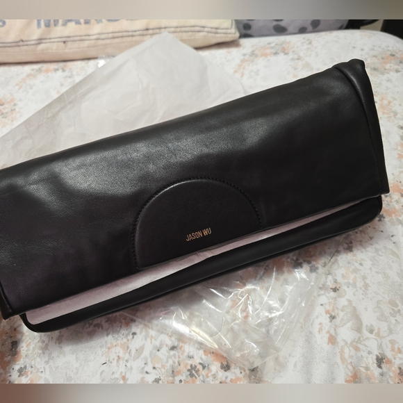 Jason Wu Leather Foldover Clutch Bag